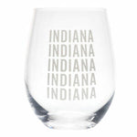 Indiana Stemless Wine Glass - Basket Pizzazz