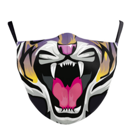Tiger Face Mask - Basket Pizzazz