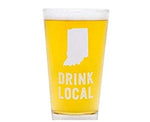 IN Drink Local Pint Glass - Basket Pizzazz
